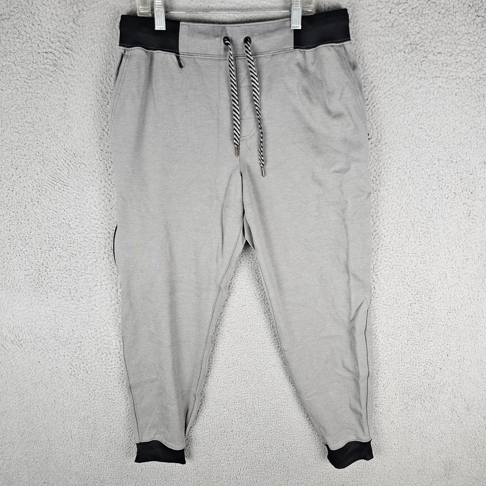 Jaanuu Jogger Pants Mens Medium Nylon Stretch Athletic Tapered Drawstring J85035